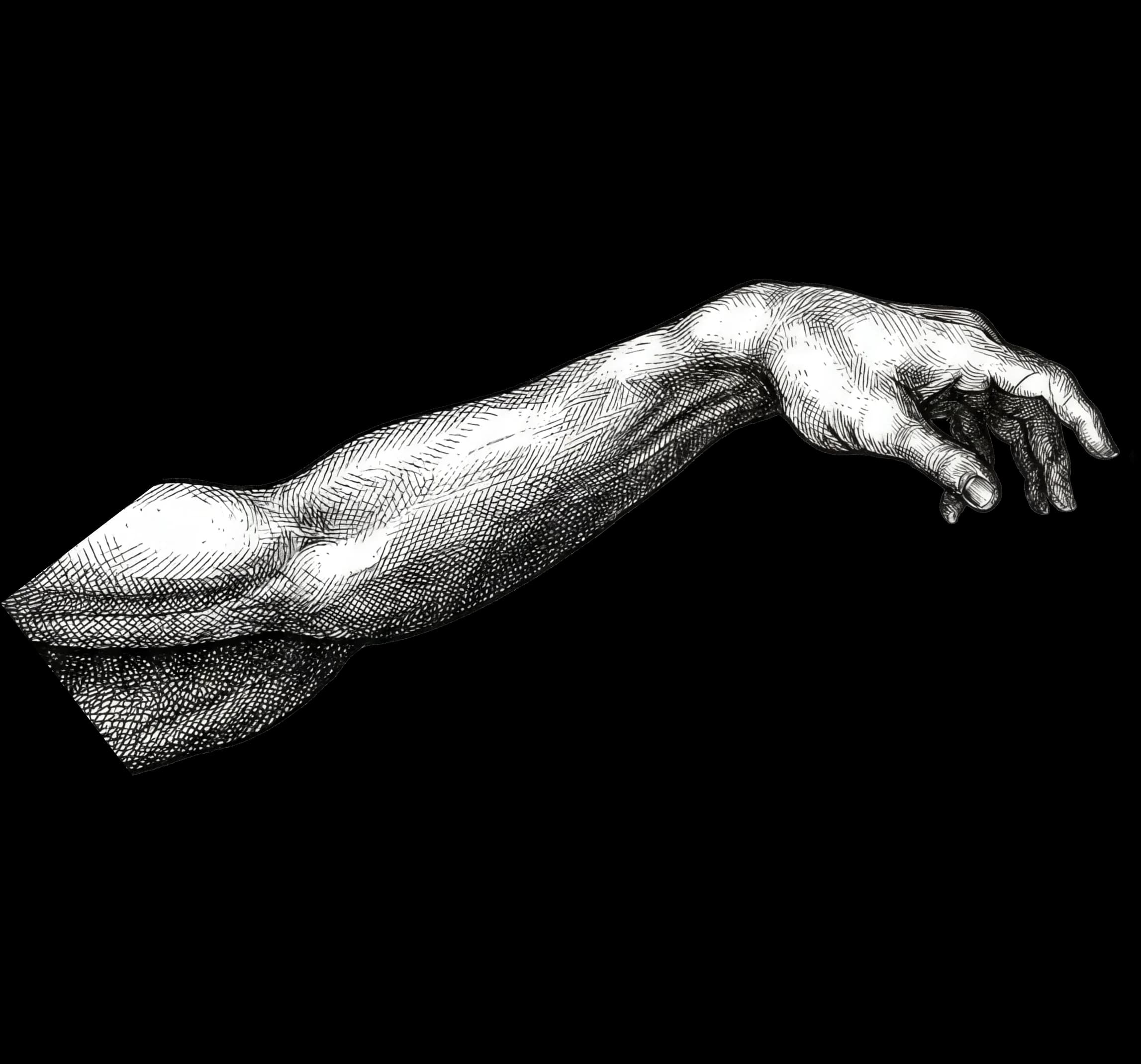 Reaching hand