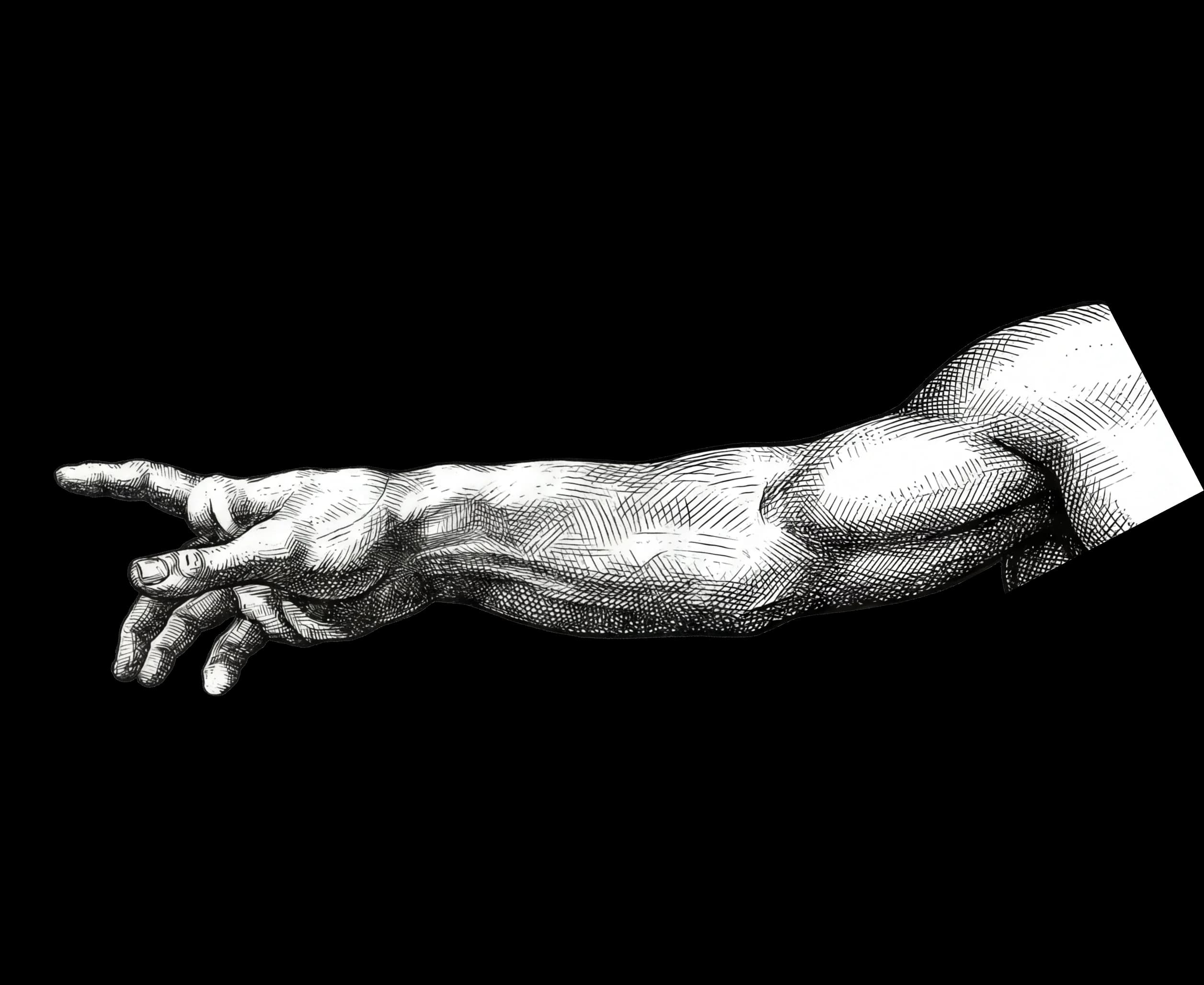 Reaching hand